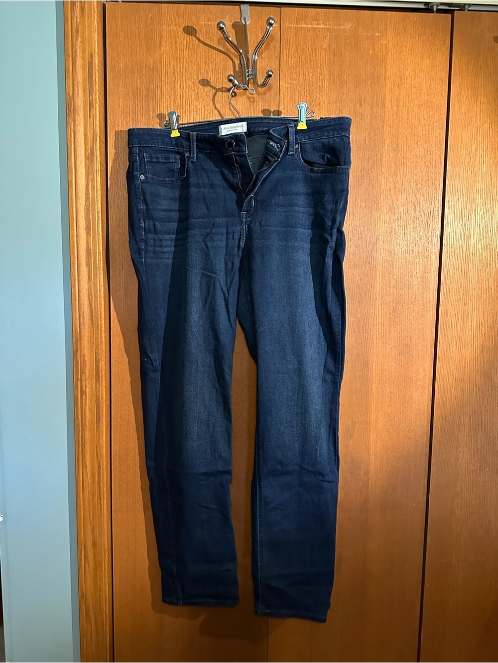 Lane Bryant Dark Blue Straight-Leg Jeans